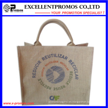 Logotipo ecológico Bolsa de yute promocional personalizada (EP-B581703)